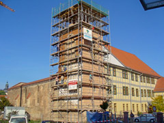 Fertig verputzte Südseite
